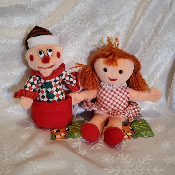 Stuffins Rudolph Island of Misfit Toys 2000 CVS Plush Set of 9 Vtg Ornaments - Picture 4 of 6